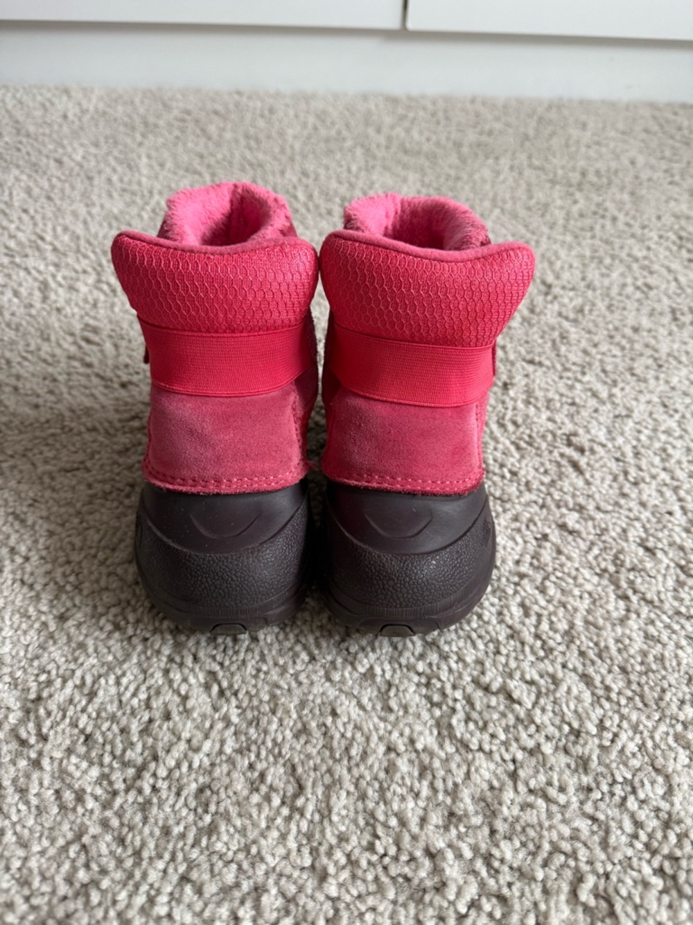 The North Face Kids Pink and Brown Snow Boots
